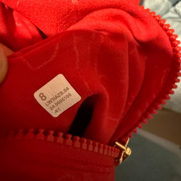 Lululemon Lunar New Year Define Cropped Jacket Nulu Emboss Red - Picture 7 of 7